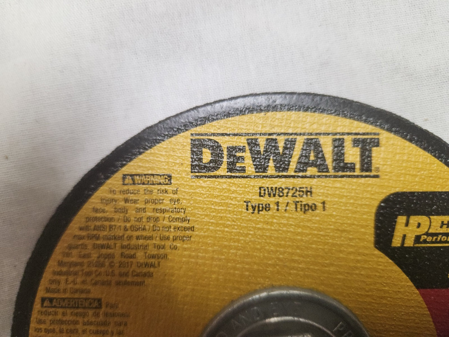 DEWALT DW 8725 H 6" x .045" x 5/8-11 Thin Cut-Off Wheel – 10 Pack