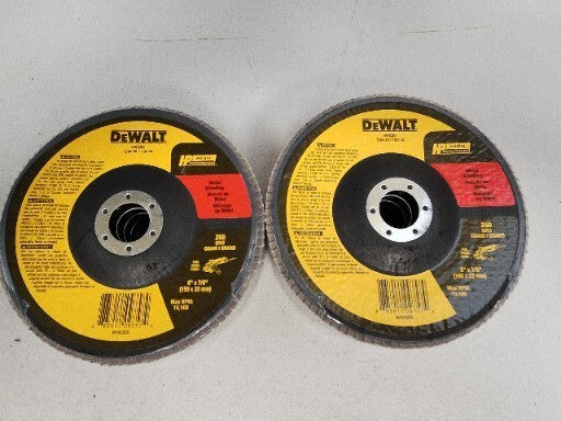 Dewalt DW 8381 6" X 7/8" Z 60 Grit Flap Disc 10 Pack New No Box