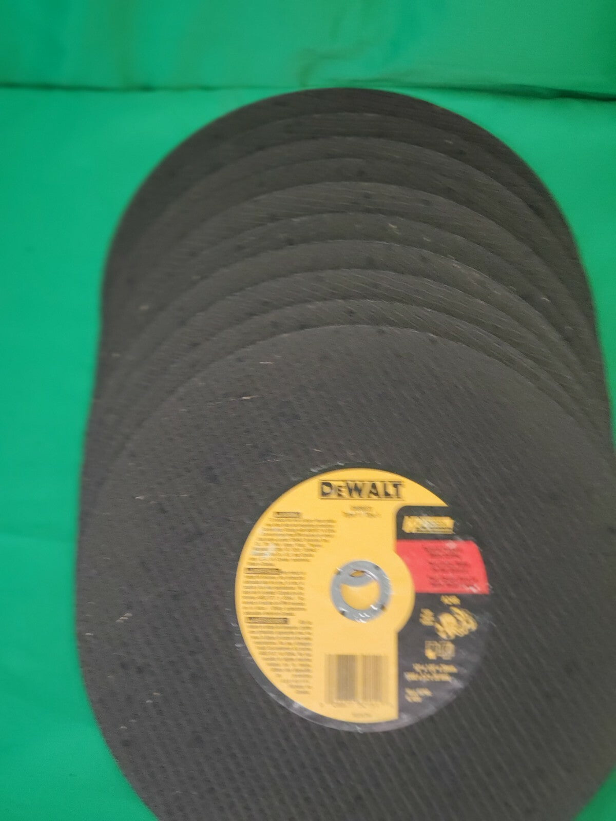 New Dewalt Chop Saw Blade 12" X 1/8" X 7/8". 10 Pack. No Box