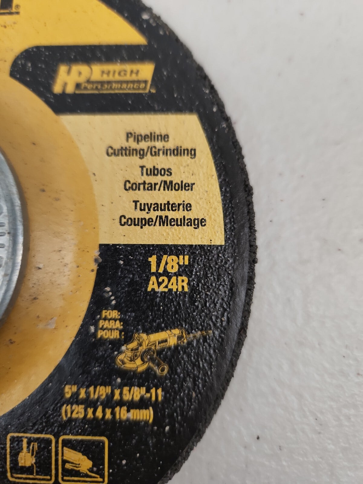 Dewalt Dw8436 Pipeline Grinding/cutting Disc 5”x1/8”x5/8”-11" 10 Pack