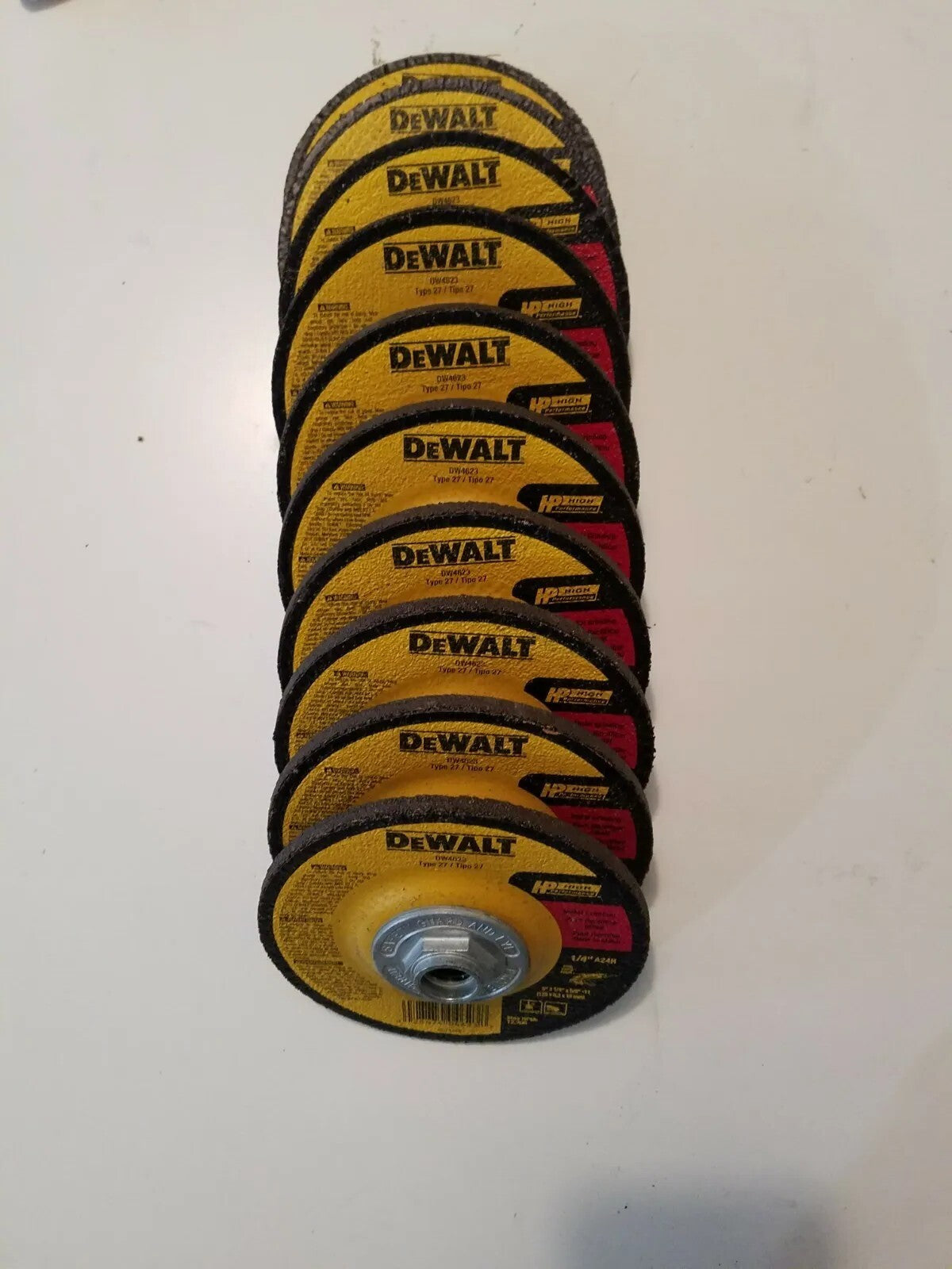 DeWalt DW 4623 5" X 1/4" X 5/8 - 11 Grinding Wheel. 10 Pack