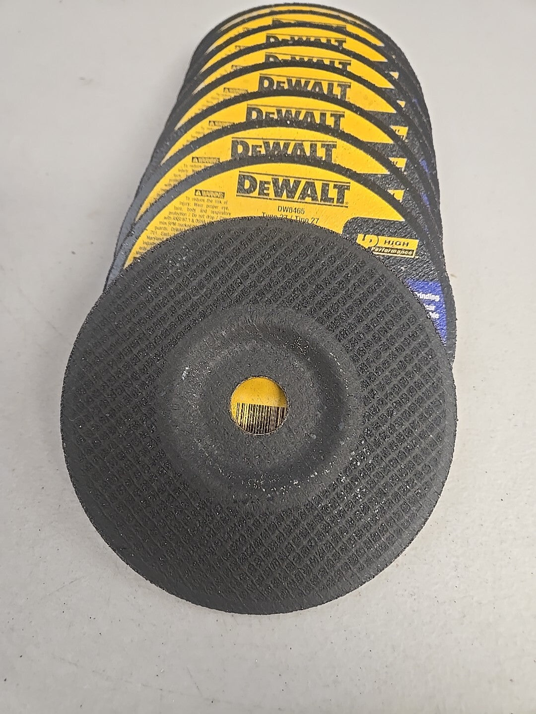 DeWalt DW 8465 6" x 1/4" x 7/8" Grinding Wheels, 10 pack New In Box