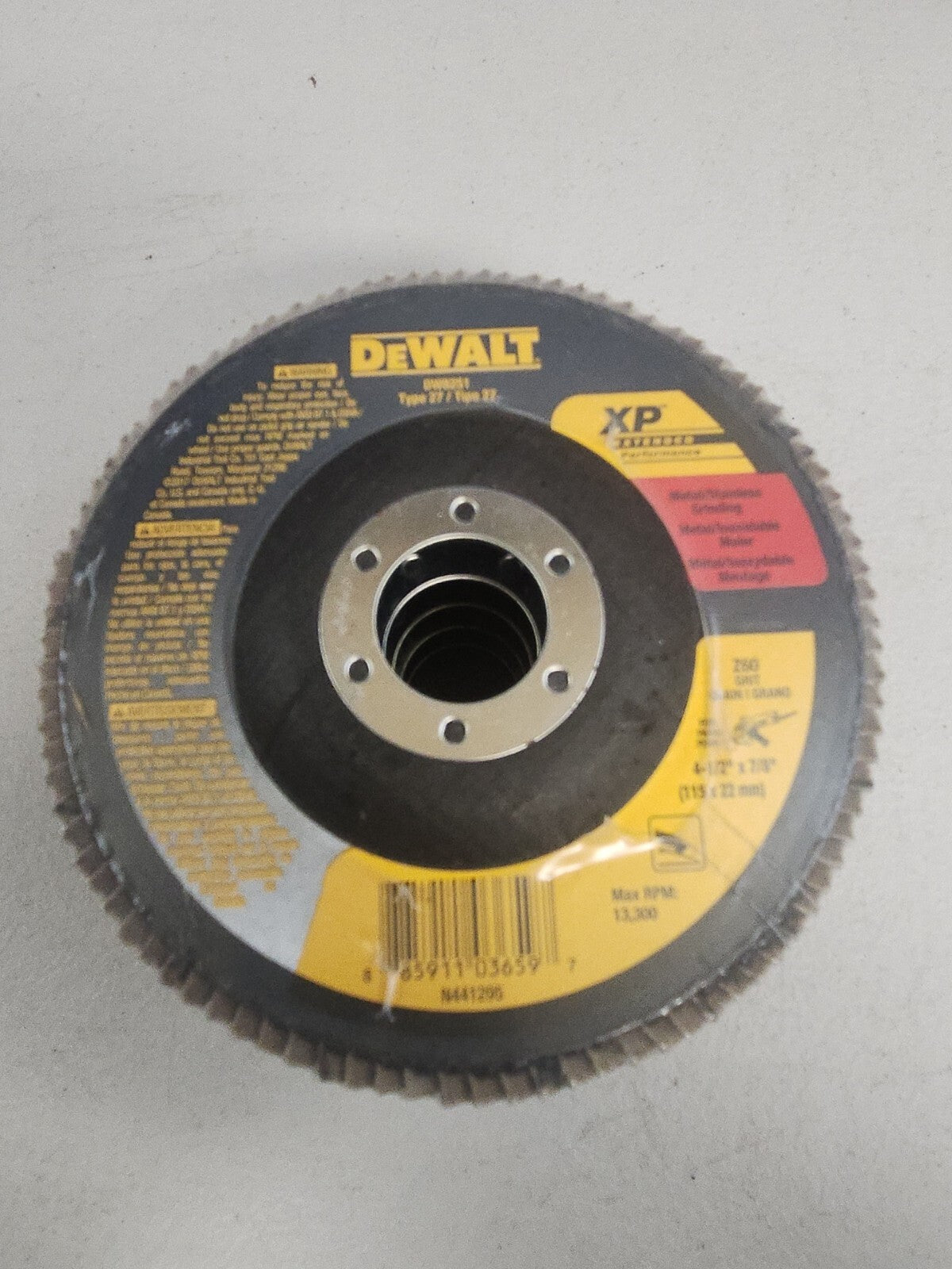 Dewalt DW 8251 4 1/2" X 7/8" Z 60 Flap Disc 10 PACK New No Box