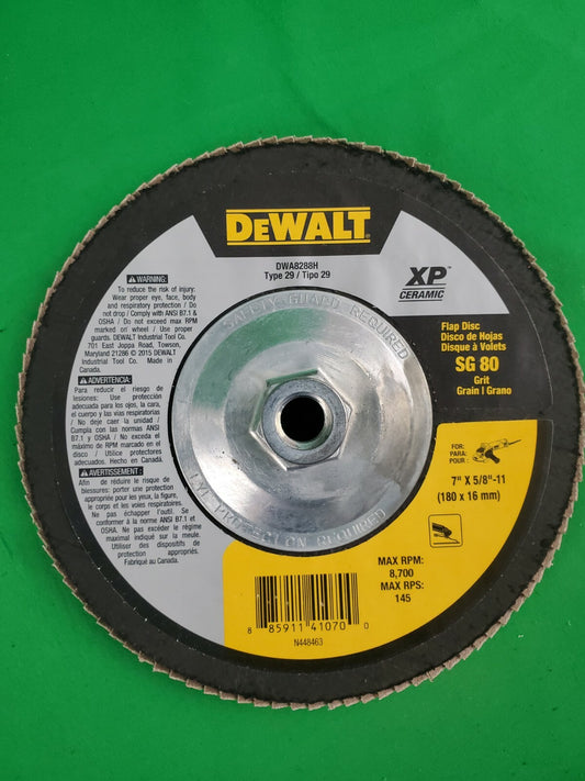 DeWalt DWA 8288 H 7 X 5/8 - 11 SG 80 Grit 5 Pack