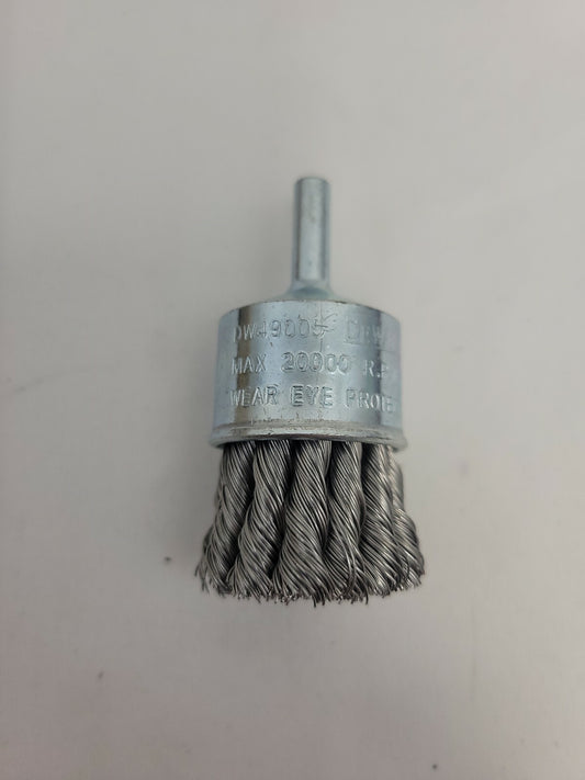 DEWALT DW 49005 .014 Carbon Knot End Brush, 1" x 1/4" – 12 Pack