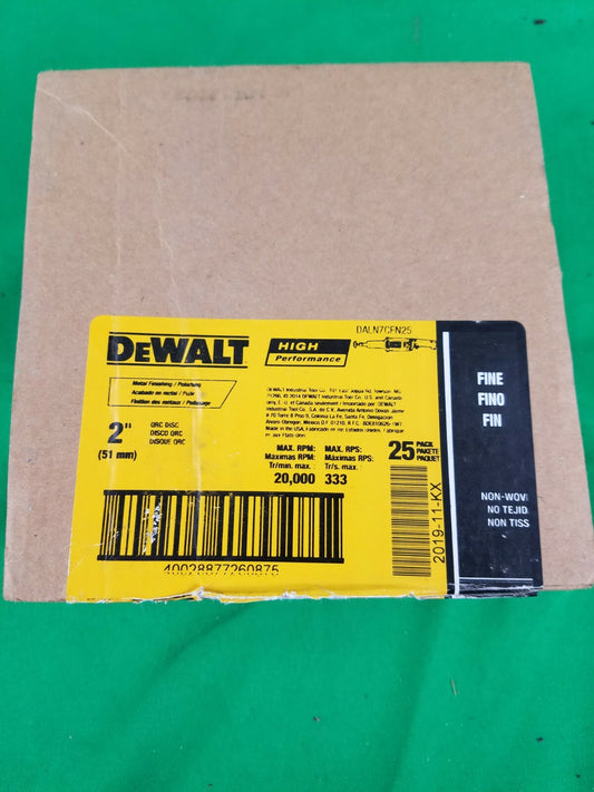 DeWalt DALN7CFN25  2" Grinding Discs. Metal Finishing Fine Grit 25 Pack