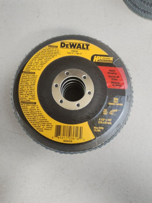 Dewalt DW 8352  4 1/2" X 7/8" Z 60 Flap Disc 10 Pack
