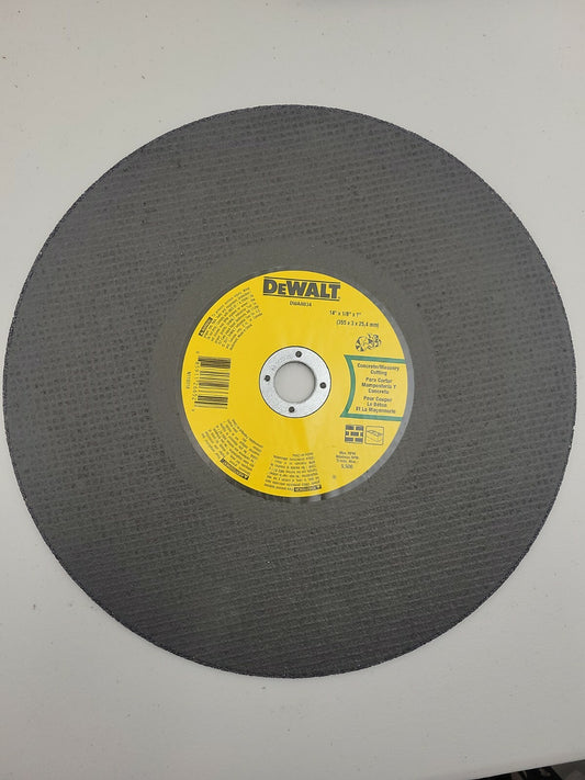 DEWALT DW8034 14" x 1/8" x 1" Concrete / Masonry Cut Off Wheel 10 Pack
