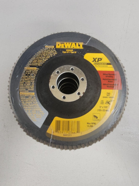 Dewalt DW 8259 5" X 7/8" Z 60 Grit Flap Disc