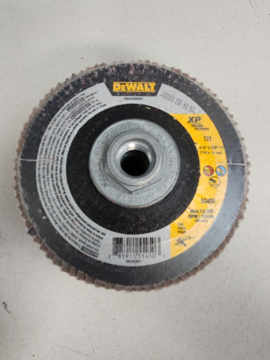 Dewalt DW 8280 HRT 4 1/2" X 5/8-11" Z 40 Grit Flap Disc 10 Pack New No Box
