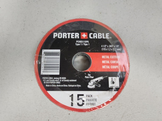 Porter Cable 4-1/2” x .045" x 7/8" Thin Cut-Off Wheel 30 Pack
