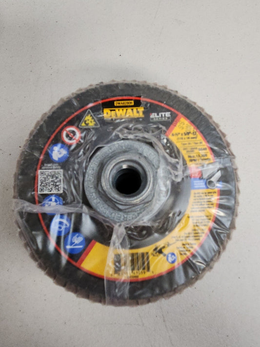 DEWALT DWA 8280 H 4 1/2" x 5/8-11" 40 Grit Ceramic Flap Disc – 10 Pack